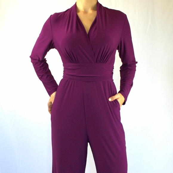 venus purple jumpsuit